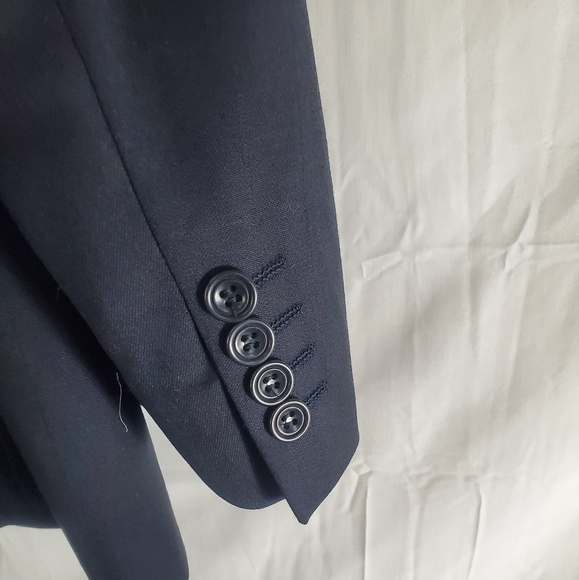 Cerruti 1881 Men’s Black Italian Wool 3 Button Blazer 2pc Suit 48R 32x35 New - Picture 10 of 14